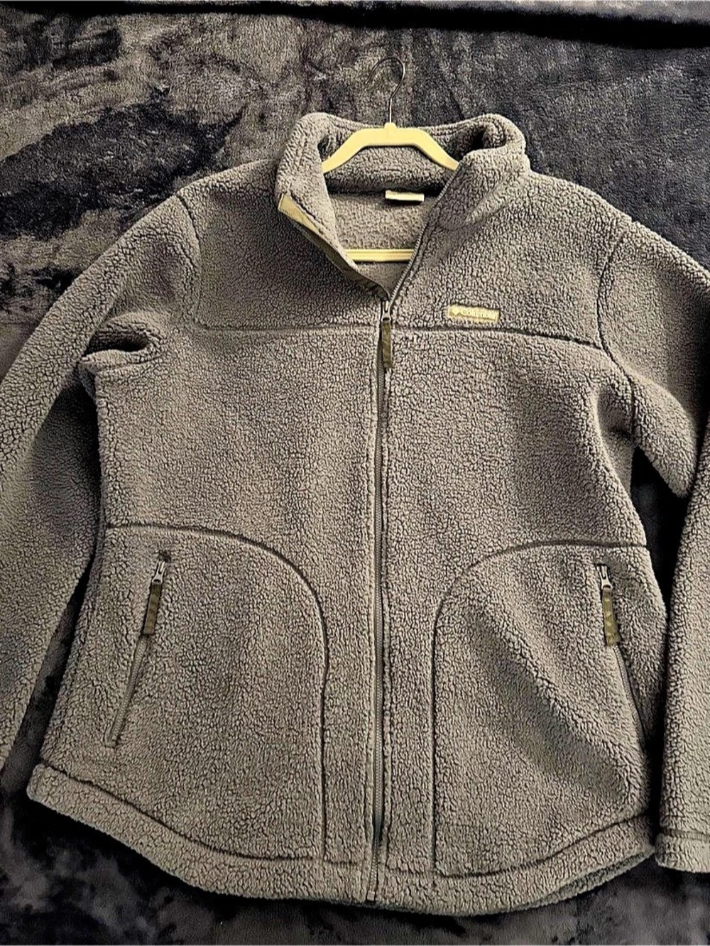 Columbia Fire Side II Sherpa Full-Zip Fleece Jacket Gray XL